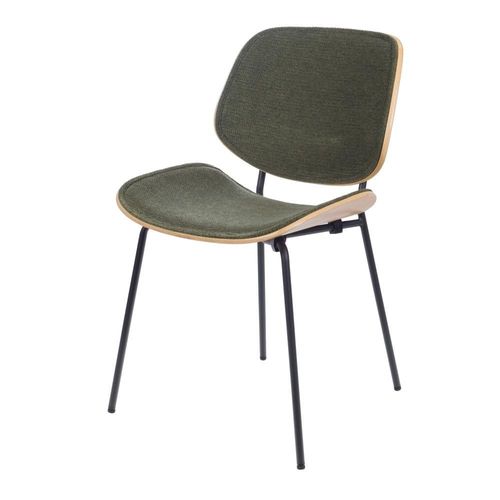 Chaise Atlanta Verte En Chêne 49x55x80cm