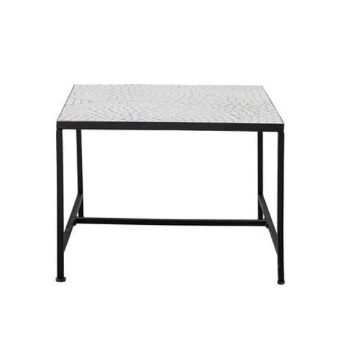 Bloomingville - Table Basse En Pierre Blanche Niah - Blanc