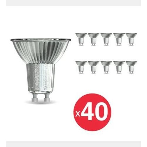 Xanlite - Xanlite - Lot X40 Ampoules Led Spots, Culot Gu10, Conso. 5w (Eq. 50w), 345 Lumens, Blanc Neutre (4000k) - Wpack10x4tg50scw - Blanc