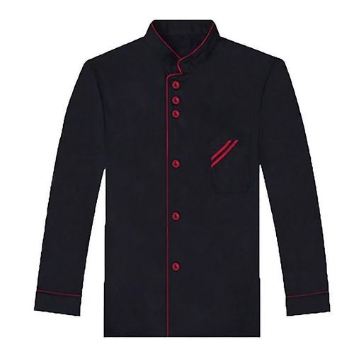 Unisexe À Manches Longues À Manches Longues Chef Veste Manteau Hôtel Cuisine Service Uniforme Vêtements De Travail-Zzy