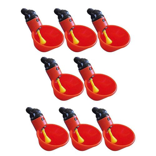 Tasses D¿Eau De Volaille 8pc - Abreuvoir Automatique En Plastique De Poule De Poulet Gao1685