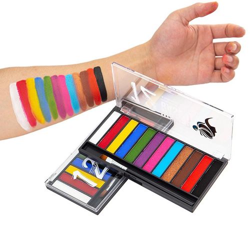 12 Couleurs Coupe Du Monde Halloween Maquillage Visage Peinture Visage Peinture Visage Noël Peinture Visage