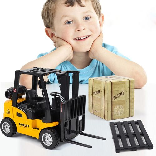 Mardi Gras Cadeaux Enfants Alliage Jouet Pull Back Engineering Camion Construction Ingénierie Chariot Élévateur 242400