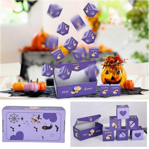 Boîte de saut Boîte surprise d'Halloween Sachet rouge Rebondissant Romantique Saint-Valentin Boîte cadeau 16pcs Jumping Box Jouet Ensembles de jeux GAO242210