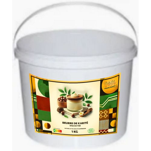Beurre De Karité, Non Raffiné, Naturel, 100% Bio De Qualité Supérieur 