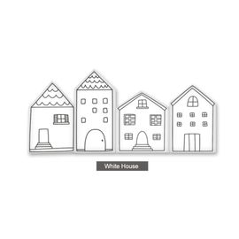 Protection Nordique Pour Lit De Bébé,Anti-Collision,Petite Maison,Tour De Lit En Coton,Coussin,Clôture De Lit,Anti-Collision - Type White
