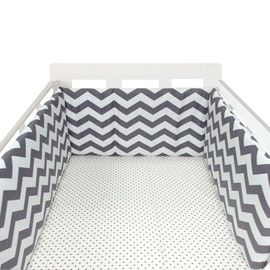 Tour De Lit En Coton Pour Bébé,Protection Pour Nouveau-Né - Type No24gray Stripes