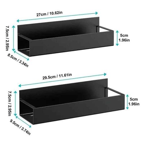 Étagère de rangement magnétique,rangement multifonctionnel,rangement latéral T1,ménage,cuisine,réfrigérateur,machine à laver,2 pièces - Type 2pcs #C