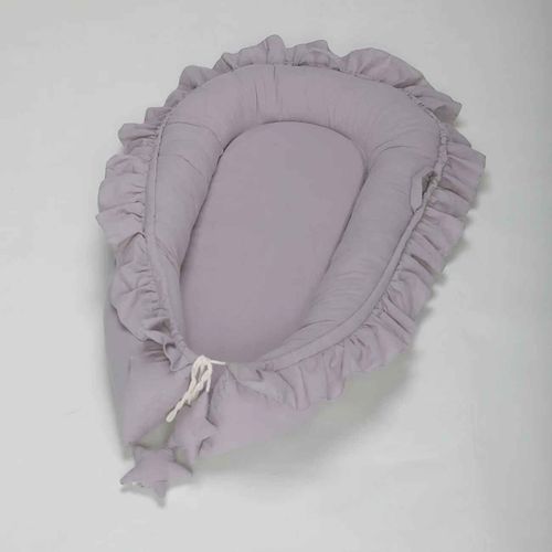 Couffin De Voyage En Coton Doux Pour Bébé Garçon Et Fille,Lit De Accent Pour Nouveau-Né,Chaise Longue Portable Cpull,Pare-Chocs Pour Bébé,Cadeau De Naissance,60x95cm - Type Grey
