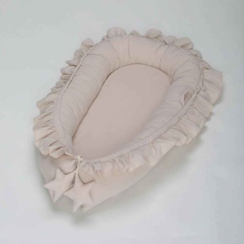 Couffin De Voyage En Coton Doux Pour Bébé Garçon Et Fille,Lit De Accent Pour Nouveau-Né,Chaise Longue Portable Cpull,Pare-Chocs Pour Bébé,Cadeau De Naissance,60x95cm - Type Beige
