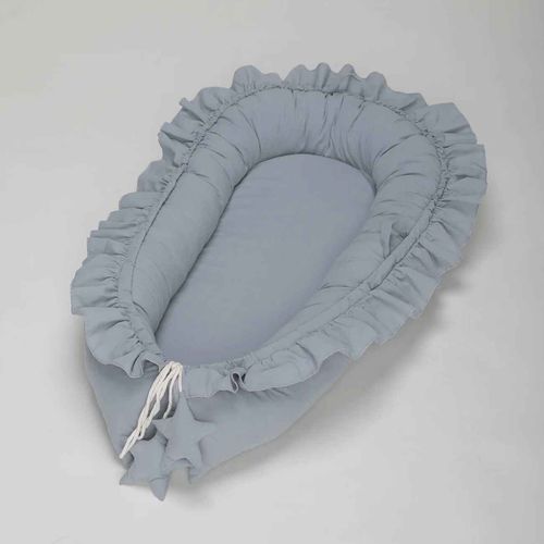 Couffin De Voyage En Coton Doux Pour Bébé Garçon Et Fille,Lit De Accent Pour Nouveau-Né,Chaise Longue Portable Cpull,Pare-Chocs Pour Bébé,Cadeau De Naissance,60x95cm - Type Blue