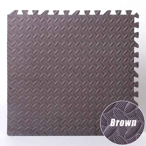 Carreaux De Sol En Mousse Eva Non Toxiques Pour Enfants,Puzzle,Polymère D'exercice,Rembourrage De Jeu Pour La Maison,Équipement De Fitness,Salle De Sport,Garage,2.5cm,16 Pièces - Type Brown-16 Pcs