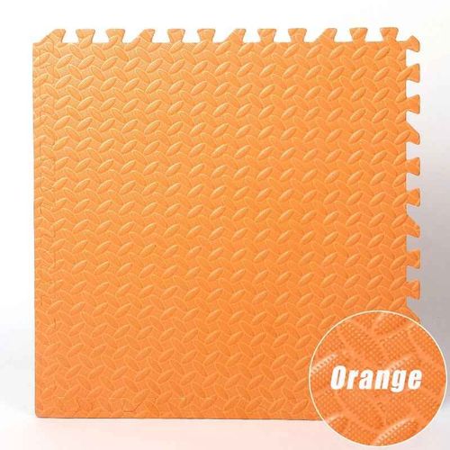 Carreaux De Sol En Mousse Eva Non Toxiques Pour Enfants,Puzzle,Polymère D'exercice,Rembourrage De Jeu Pour La Maison,Équipement De Fitness,Salle De Sport,Garage,2.5cm,16 Pièces - Type Orange-16 Pcs