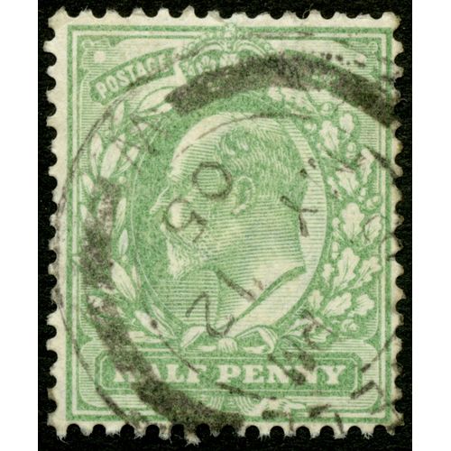 Timbre Oblitéré Angleterre, Postage & Revenue, Half Penny