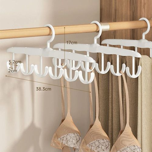 Cintres De Rangement Pour Soutien-Gorge Et Écharpe Pour Femmes,Accessoires De Garde-Robe Pour La Maison T1,6 Crochets - Type White