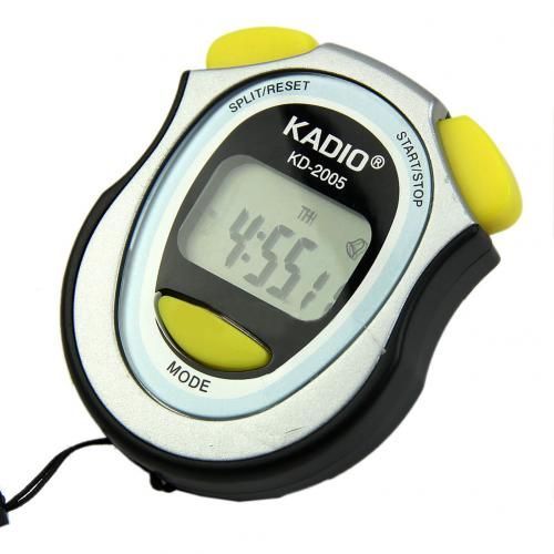 Podomètre Numérique Professionnel,Compteur De Calories,De Pas,De Distance De Marche,D'arbitre Sportif,Chronographe - Type Silver White