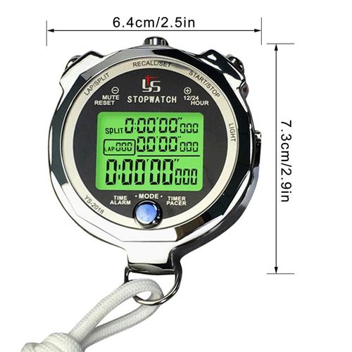 Chronomètre Numérique Portable Avec Réveil,Chronographe Mental,Brillant,Robuste,Course À Pied,Entraînement,Sports Athlétiques - Type Two Hundred Memories