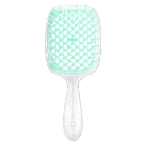 Peignes À Coussin D'air À Dents Larges Pour Femmes,Massage Du Cuir Chevelu,Brosse À Cheveux Évidée,Coiffure,Outil De Coiffure,Accessoire Cadeau - Type Trans Light Green