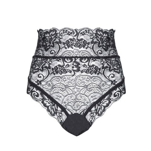 Culotte String Transparente Taille Haute Pour Femme,Lingerie En Dentelle Évidée,Culotte String,Sous-Vêtement Sexy Pour Femme