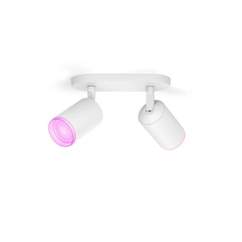 Spot Philips Hue Double Fugato Blanc