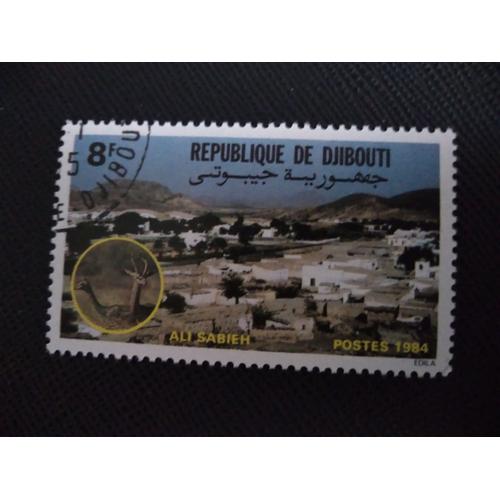 Timbre Djibouti Yt 580 Paysages Et Animaux, Ali Sabich, Gazelles 1984 ( 051208 )