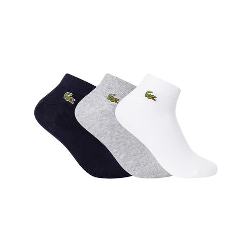 Lacoste Lot De 3 Paires De Chaussettes Courtes Sport, Multicolore