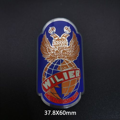Danemark Ges Autocollants Vintage Classiques En Aluminium Pour Cadre De Vélo,Décalcomanies Pour Vtt Bmx Pliant,Accessoires De Cyclisme,Emblème,2 Pièces - Type Wilia