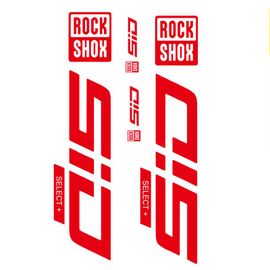 Rockshox Sid Select-Autocollants De Fourche Avant En Vinyle Transparent,Décalcomanies De Protection Pour Vtt Astronomique,Peinture De Vélo De Montagne - Type Clear Bottom Red