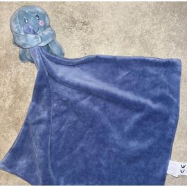 Doudou Pieuvre Bleue Bébé Douceur Jouet Enfant Naissance 