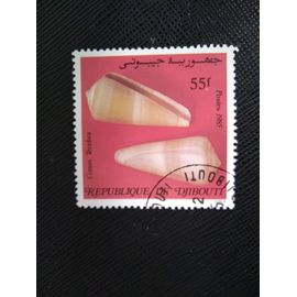 Timbre Djibouti Yt 613 Coquillages, Cône De Terebra (Conus Terebra) 1985 ( 051208 )
