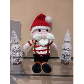 Père Noël Tricoté De 43 Cm.