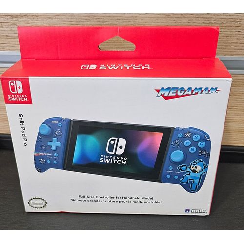 Manette Mode Portable Split Pad Pro Hori Megaman Pour Nintendo Switch Licence Officielle