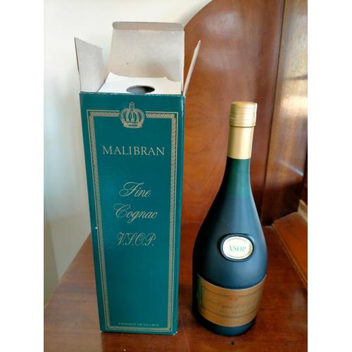 Bouteille De Fine Cognac Vsop (« Very Superior Old Pale ») - Âgé De Quatre Ans Au Minimum - Malibran - Poids 1.4 Kg