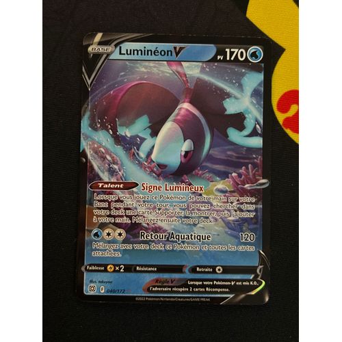 Carte Pokemon - Luminéon V - 040/172- Eb09 Stars Etincelantes