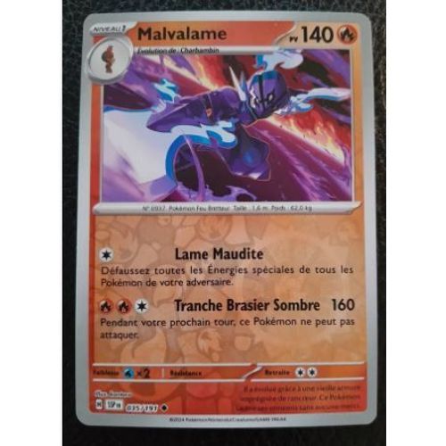Pokémon Malvalame Reverse 035 / 191 Ev8 Etincelles