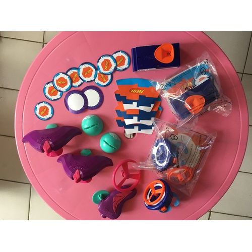 Lot De 7 Petits Jouets Nerf Mac Do À Offrir Aux Copains Pour Ta Fête D'anniversaire