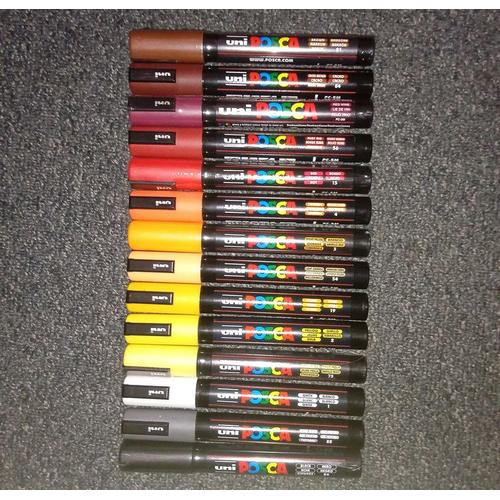 Posca : Lot De 14 Pc-5m (Couleurs Chaudes)