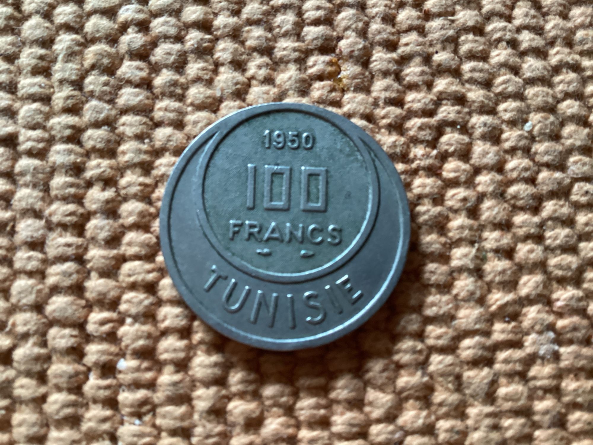 1 Pièce De 100 Francs, Tunisie, Année 1950