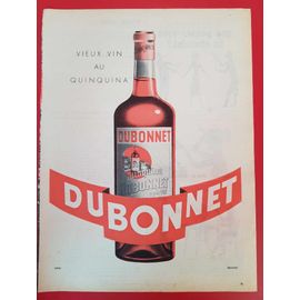 Affiche Publicitaire De Presse Vieux Vin Au Quinquina Dubonnet (1953)