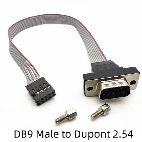 Ligne d'extension Com DuPont,2.0mm,ordinateur DuPont 2.54,connexion RS232,DB9,ligne série DuPont 9 broches,30cm - Type DB9M-2.54
