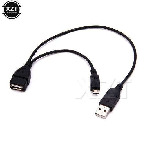 Répartiteur d'alimentation OTG pour SAMSUNG et SONY,câble adaptateur Y,micro USB mâle vers USB A mâle et femelle