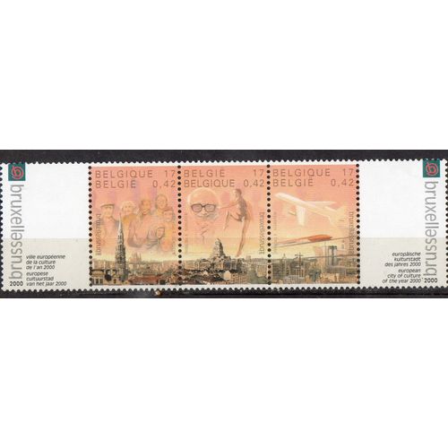 Belgique Timbres Bruxelles Capitale Culturelle 2000