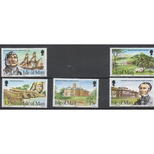Ile De Man Timbres William Kermode En Tasmanie 1980