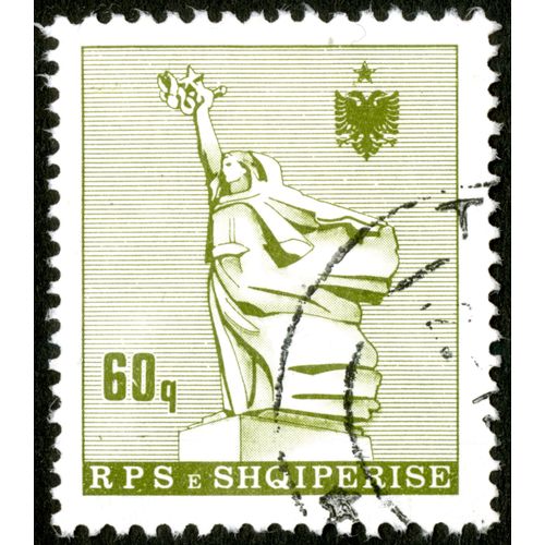 Timbre Oblitéré Rps E Shqiperise, 60q
