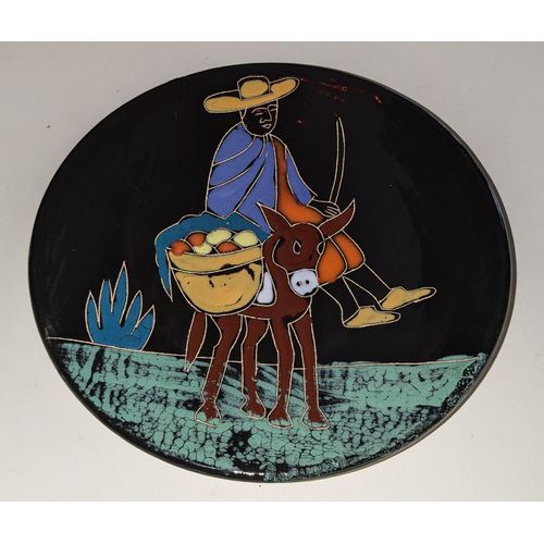 Assiette Décorative "Âne" - Peinture Emaillée