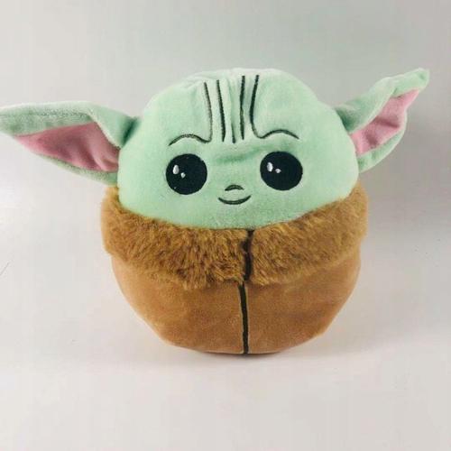 Plus grande peluche Baby Yoda de 25,4 cm, poupée en peluche Baby Yoda,  oreiller Baby Yoda, cadeau pour enfants, belle décoration pour salon,  chambre, décoration de voiture (22,9 cm)