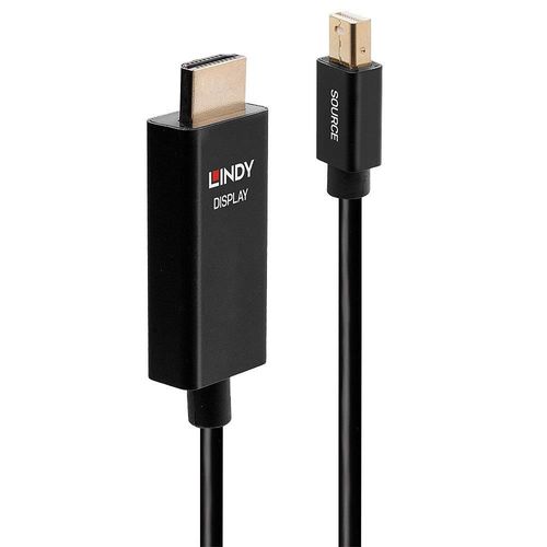 LINDY Câble actif Mini DisplayPort vers HDMI avec HDR, 3m