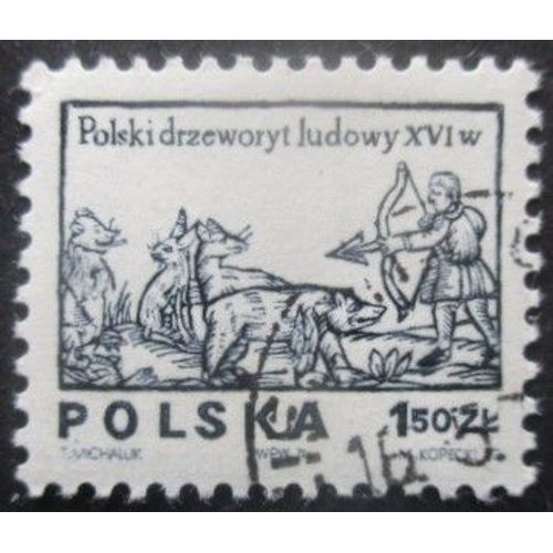 Pologne N°2190 Gravure Sur Bois Oblitéré