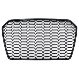 Grille Calandre Sans Badge Pour Audi A6 C7 4g Facelift 2014-2018 Noir Brillant