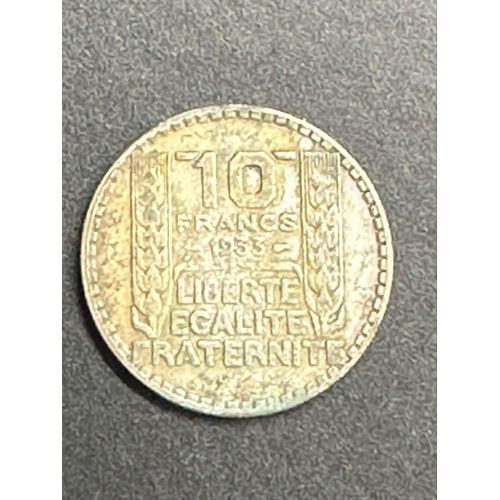Pièce De 10 Francs Millésime 1933, Turin, Argent